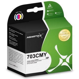 Tusz Asarto do HP 703CMY | CD888AE | 440 str. | 18ml | color
