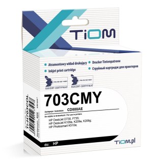 Tusz Tiom do HP 703CMY | CD888AE | 440 str. | 18ml | color