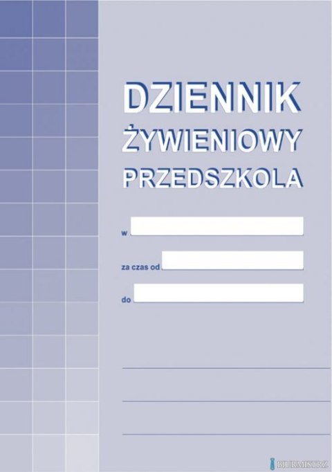 A-10-1 Dziennik żywieniowy przedszkola A-10-1 Dziennik żywieniowy przedszkola
