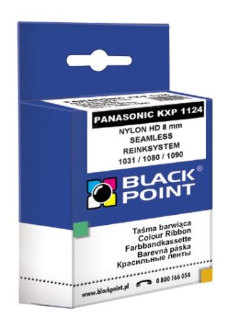 Black Point taśma barwiąca KBPP1090 zastępuje Panasonic KX-P 1090 / 1124, czarna, 8 mm / 1,8 m