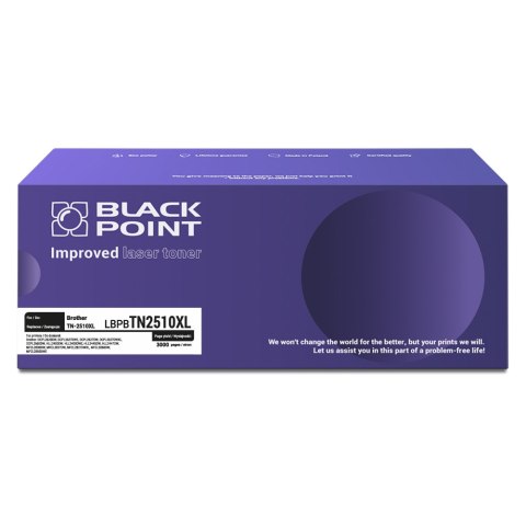 Black Point toner LBPBTN2510XL zastępuje Brother TN-2510XL, 3000 stron, black Black Point toner LBPBTN2510XL zastępuje Brother TN-2510XL, 3000 stron, black