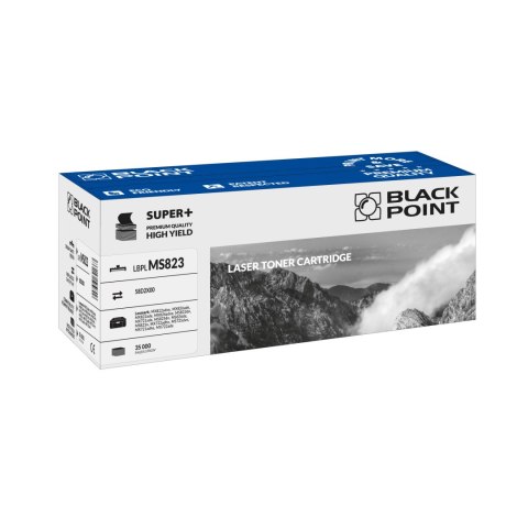 Black Point toner LBPLMS823 zastępuje Lexmark 58D2X00, 58D0XAO, black, 35000 stron. Black Point toner LBPLMS823 zastępuje Lexmark 58D2X00, 58D0XAO, black, 35000 stron.