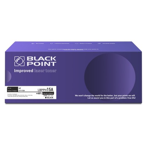 Black Point toner LBPPH15A zastępuje HP C7115A, 3700 stron Black Point toner LBPPH15A zastępuje HP C7115A, 3700 stron