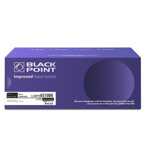 Black Point toner LCBPX6510BK zastępuje Xerox 106R03488, czarny Black Point toner LCBPX6510BK zastępuje Xerox 106R03488, czarny