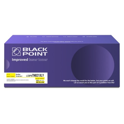 Black Point toner LCBPBTN821XLY zastępuje Brother TN-821XLY yellow