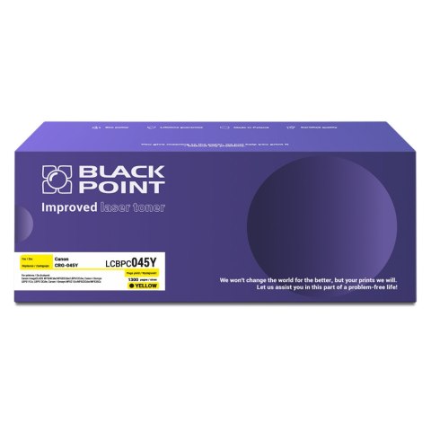 Black Point toner LCBPC045Y zastępuje Canon CRG-045Y yellow Black Point toner LCBPC045Y zastępuje Canon CRG-045Y yellow