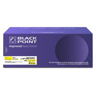 Black Point toner LCBPC067HYC zastępuje Canon CRG-067HY yellow