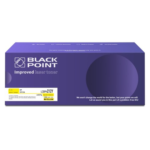 Black Point toner LCBPH212Y zastępuje HP CF212A / Canon CRG-731Y, żółty Black Point toner LCBPH212Y zastępuje HP CF212A / Canon CRG-731Y, żółty
