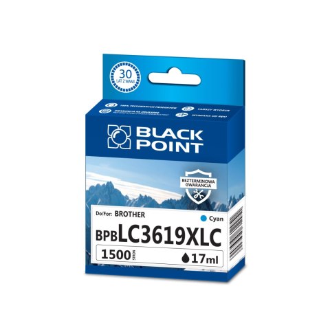 Black Point tusz BPBLC3619XLC zastępuje Brother LC-3619XLC, niebieski Black Point tusz BPBLC3619XLC zastępuje Brother LC-3619XLC, niebieski