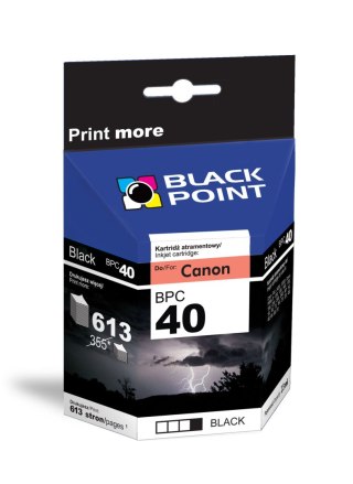 Black Point tusz BPC40XL zastępuje Canon PG-40, czarny