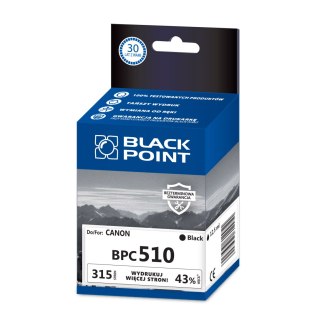Black Point tusz BPC510 zastępuje Canon PG-510, czarny