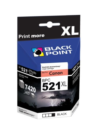 Black Point tusz BPC521BK zastępuje Canon CLI-521BK, foto