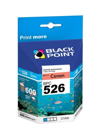Black Point tusz BPC526C zastępuje Canon CLI-526C, niebieski