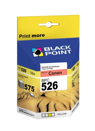 Black Point tusz BPC526Y zastępuje Canon CLI-526Y, żółty