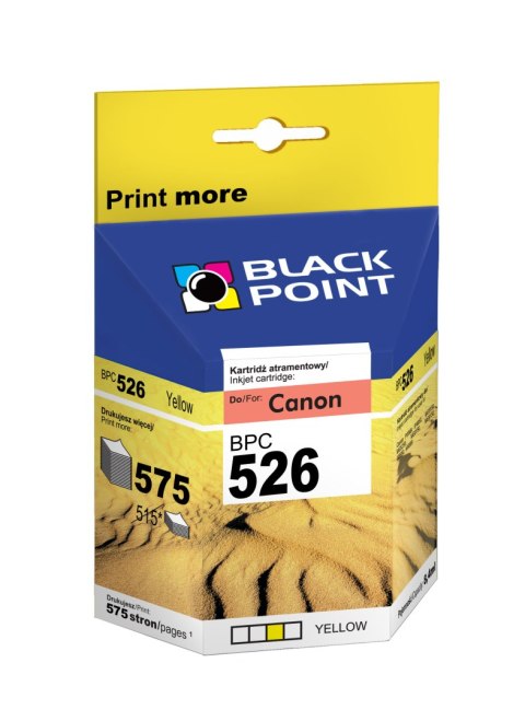 Black Point tusz BPC526Y zastępuje Canon CLI-526Y, żółty