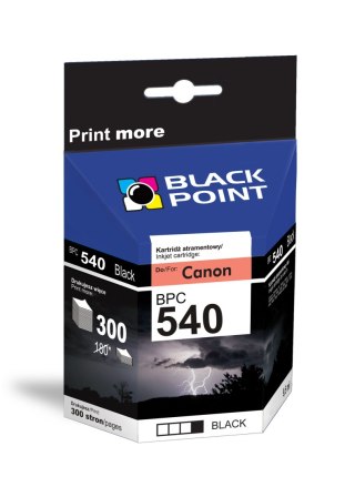 Black Point tusz BPC540 zastępuje Canon PG-540, czarny