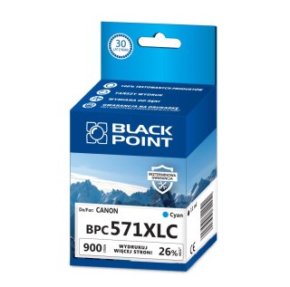Black Point tusz BPC571XLC zastępuje Canon CLI-571CXL, niebieski