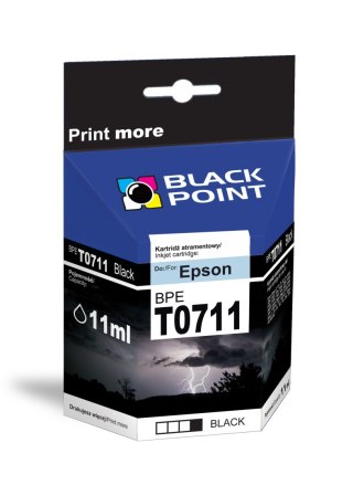 Black Point tusz BPET0711 zastępuje Epson T0711, czarny