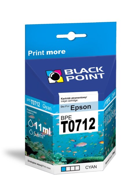 Black Point tusz BPET0712 zastępuje Epson T0712, niebieski Black Point tusz BPET0712 zastępuje Epson T0712, niebieski