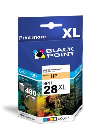 Black Point tusz BPH28XL zastępuje HP C8728AE, trójkolorowy