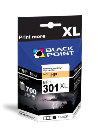 Black Point tusz BPH301XLBK zastępuje HP CH563EE, czarny