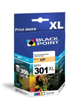 Black Point tusz BPH301XLC zastępuje HP CH564EE, trójkolorowy
