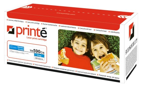 Printé toner TK590CN zastępuje Kyocera TK-590C, niebieski
