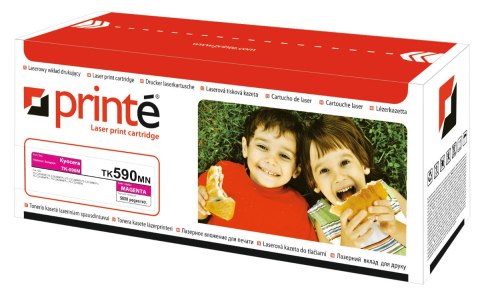 Printé toner TK590MN zastępuje Kyocera TK-590M, czerwony