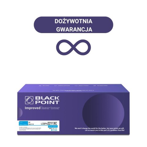 Toner Black Point LCBPH2211XC
Zastępuje: HP W2211X
Wydajność: 2450 stron
Kolor: Cyan
Chip OEM* Toner Black Point LCBPH2211XC
Zastępuje: HP W2211X
Wydajność: 2450 stron
Kolor: Cyan
Chip OEM*