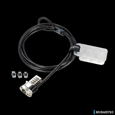 Blokada z zamkiem szyfrowym Kensington Universal 3 w 1 z opcją resetowania kodu K62316WW Blokada z zamkiem szyfrowym Kensington Universal 3 w 1 z opcją resetowania kodu K62316WW