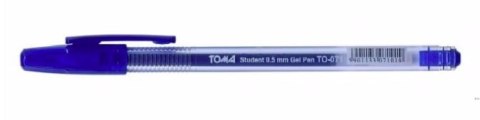 Długopis żelowy STUDENT, końcówka fine 0,5mm, niebieski TO-071 Toma Długopis żelowy STUDENT, końcówka fine 0,5mm, niebieski TO-071 Toma