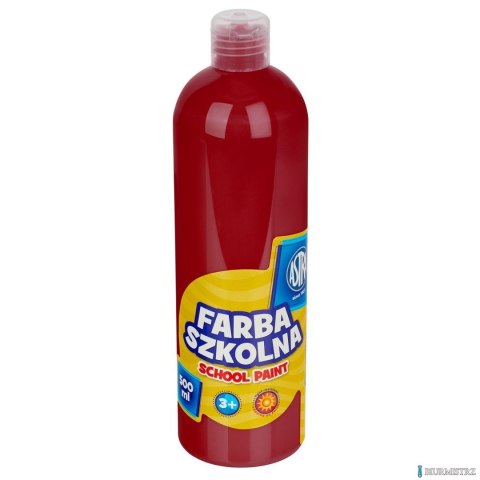 Farba szkolna Astra 500 ml - czerwona ciemna, 301217005 Farba szkolna Astra 500 ml - czerwona ciemna, 301217005