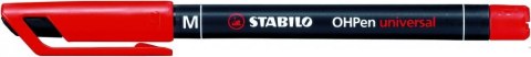 Foliopis STABILO OHPen niezmywalny 1.0mm czerwony 843/40 Foliopis STABILO OHPen niezmywalny 1.0mm czerwony 843/40