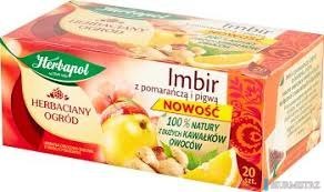 Herbata HERBAPOL HERBACIANY OGRÓD Imbir z Pomarańczą i Pigwą 20tb Herbata HERBAPOL HERBACIANY OGRÓD Imbir z Pomarańczą i Pigwą 20tb
