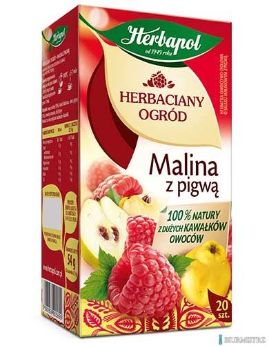 Herbata HERBAPOL HERBACIANY OGRÓD Malina z Pigwą 20t Herbata HERBAPOL HERBACIANY OGRÓD Malina z Pigwą 20t