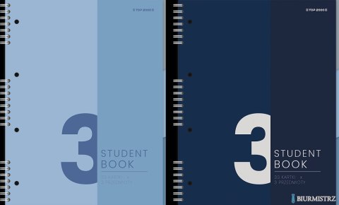 Kołozeszyt Top Studentbook 2SPI A5 100 kartek 70 g kratka 3 przekładki 40017952 Kołozeszyt Top Studentbook 2SPI A5 100 kartek 70 g kratka 3 przekładki 40017952