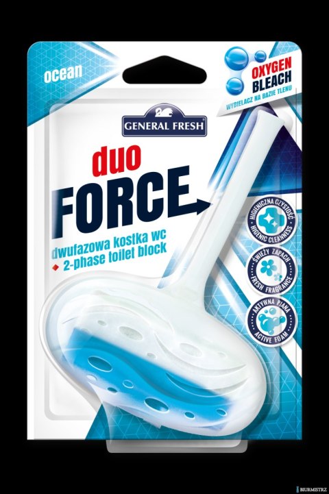 Kostka do WC DUO FORCE zawieszka 40g morze GENERAL FRESH Kostka do WC DUO FORCE zawieszka 40g morze GENERAL FRESH