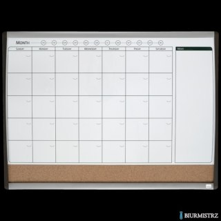 Magnetyczny planer miesięczny Nobo, 585 x 430 mm, 1903813