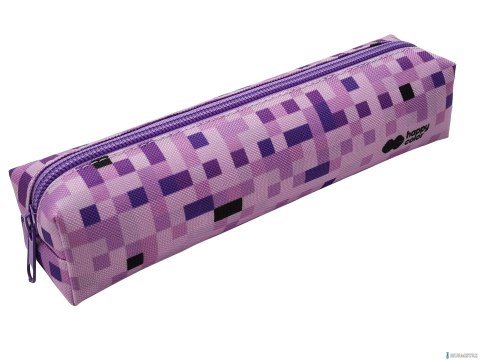 Piórnik saszetka mały prostokątny z 1 zamkiem, PIXI violet, Happy Color HA 2212 4510-PI2 Piórnik saszetka mały prostokątny z 1 zamkiem, PIXI violet, Happy Color HA 2212 4510-PI2