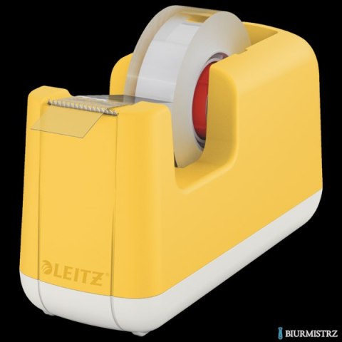 Podajnik taśmy klejącej Leitz Cosy, żółty 53670019 Podajnik taśmy klejącej Leitz Cosy, żółty 53670019