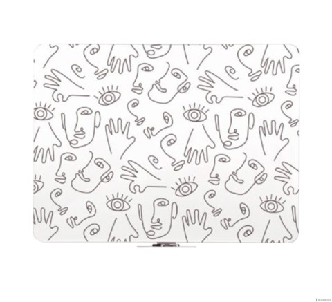 Tablica Qboard bezramowa z eleganckim czarnym wykończeniem, lakierowana biała 90x60cm 2X3 FBQ96 Tablica Qboard bezramowa z eleganckim czarnym wykończeniem, lakierowana biała 90x60cm 2X3 FBQ96