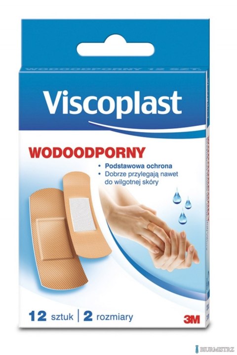 Zestaw plastrów VISCOPLAST, wodoodporne, 12szt. UU001624731 Zestaw plastrów VISCOPLAST, wodoodporne, 12szt. UU001624731