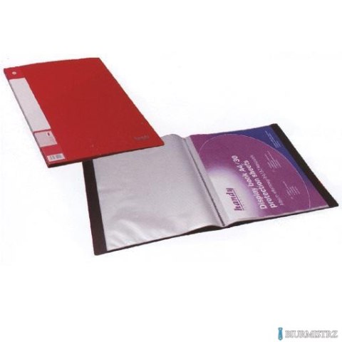 Album ofertowy WING, 20 kieszeni czerwony DCF442-B PENTEL Album ofertowy WING, 20 kieszeni czerwony DCF442-B PENTEL