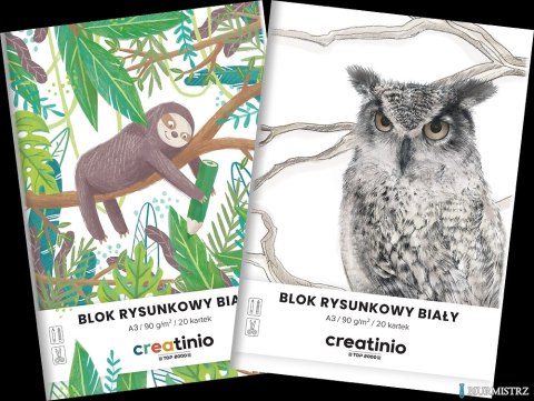 Blok rysunkowy Top 2000 Creatinio A3 20 kartek 90 g biały 400176664 Blok rysunkowy Top 2000 Creatinio A3 20 kartek 90 g biały 400176664