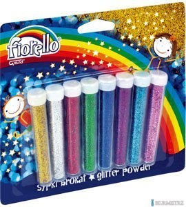 Brokat sypki FIORELLO GR-B5B8 8 kolorów x 4.5g fiolki 170-2238 Brokat sypki FIORELLO GR-B5B8 8 kolorów x 4.5g fiolki 170-2238