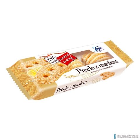 Ciastka Precle francuskie z masłem TAGO 135g Ciastka Precle francuskie z masłem TAGO 135g
