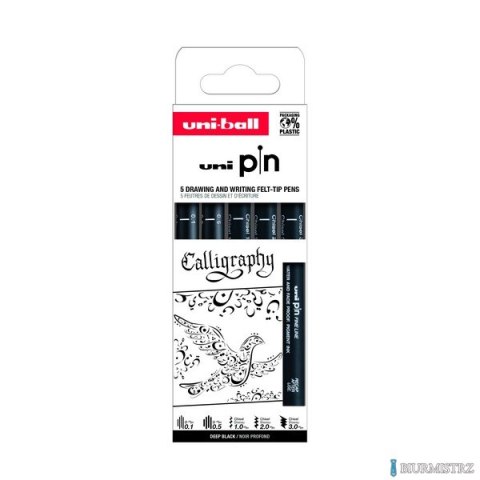 Cienkopis PIN 200, ZESTAW 5 SZT_CALLIGRAPHY Cienkopis PIN 200, ZESTAW 5 SZT_CALLIGRAPHY