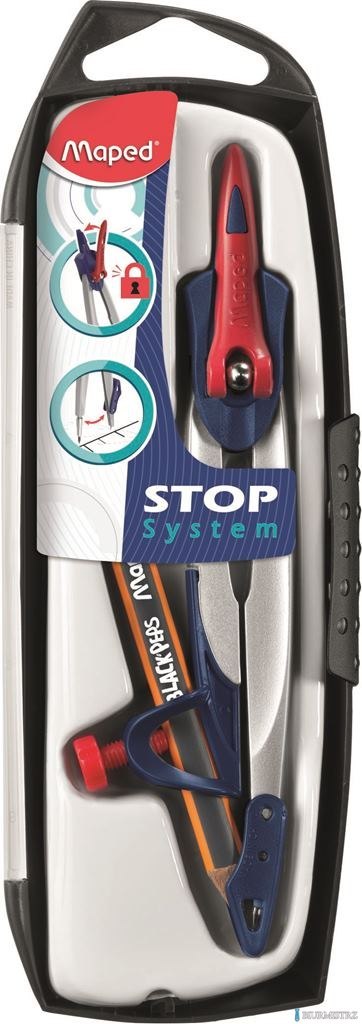 Cyrkiel STOP SYSTEM z ołówkiem 196510 MAPED Cyrkiel STOP SYSTEM z ołówkiem 196510 MAPED