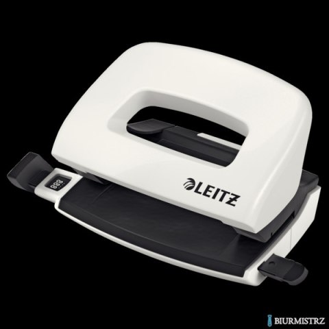 Dziurkacz mini LEITZ WOW metalowy perłowy biały 50601001 Dziurkacz mini LEITZ WOW metalowy perłowy biały 50601001
