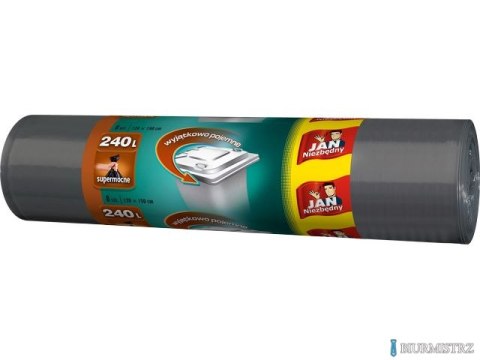 JAN NIEZBĘDNY Worki LD czarne 240l 8 szt. 18059 JAN NIEZBĘDNY Worki LD czarne 240l 8 szt. 18059